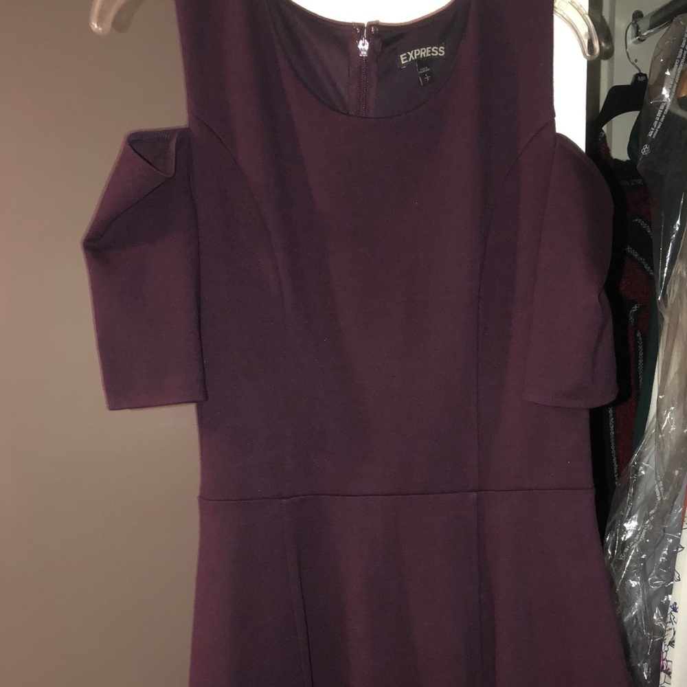 Express dark purple skater style dress!